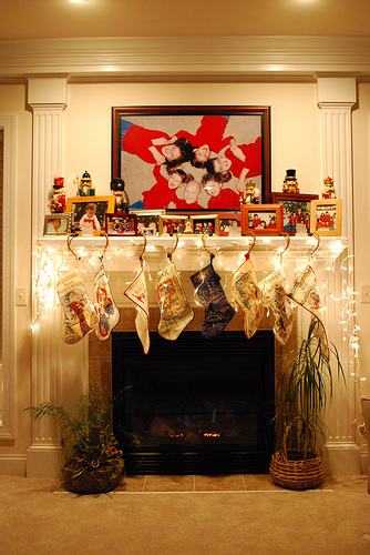Our mantle with the stockings just right