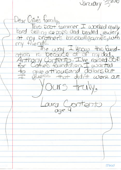 Laura's letter